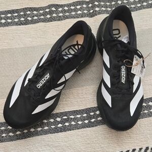 Adidas Adizero Evo SL Black and White Athletic Shoes. Size 10